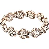 Turtle Beads Chain Bracelet for Women Men Handmade Natural Stone Elastic Stretch Bracelet Friendship Couple Bracelets