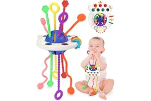 Yetonamr Baby Sensory Montessori Toys for 6-12-18 Months, Silicone Teething Toys, Toddler Birthday Gift Travel Toy for 1 2 Year Old Boy Girl Infant 8 9 10 Months Old