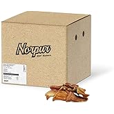 Norpur Thick Half Natural Pig Ears for Dogs, 100 Count, Bulk Chews for Training Rewards and Treats, Natural Grass Fed Meat, S