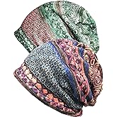 XYIYI Womens Chemo Headwear Hats Cotton Slouchy Beanie Cap Scarf