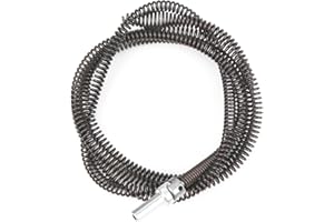 AZH Drain Auger Cable 6.5Ft Drain Clog Remover with Drill Connector Flexible Plumbing Snake Pipe Drain Cleaner for Kitchen, Bathroom and Shower Sink