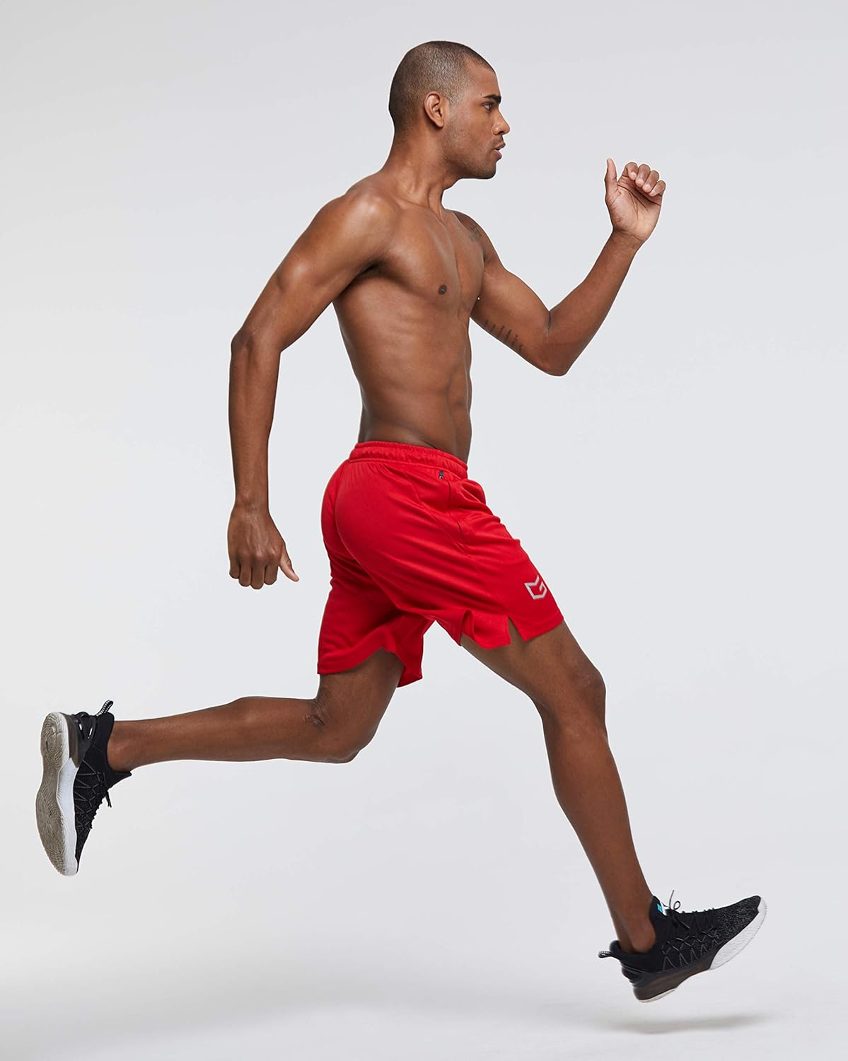 G Gradual Men's 7" Workout Running Shorts Quick Dry Lightweight Gym Shorts with Zip Pockets: Clothing