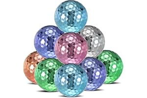 Hiboom One Dozen Metallic Golf Balls for Women, Women's Golf Balls for Maximum Distance and Straighter Shots, Ideal Gift to Golfer, Gag Gift Christmas Festival
