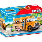 Playmobil School Bus with Accessories and 4 Figures