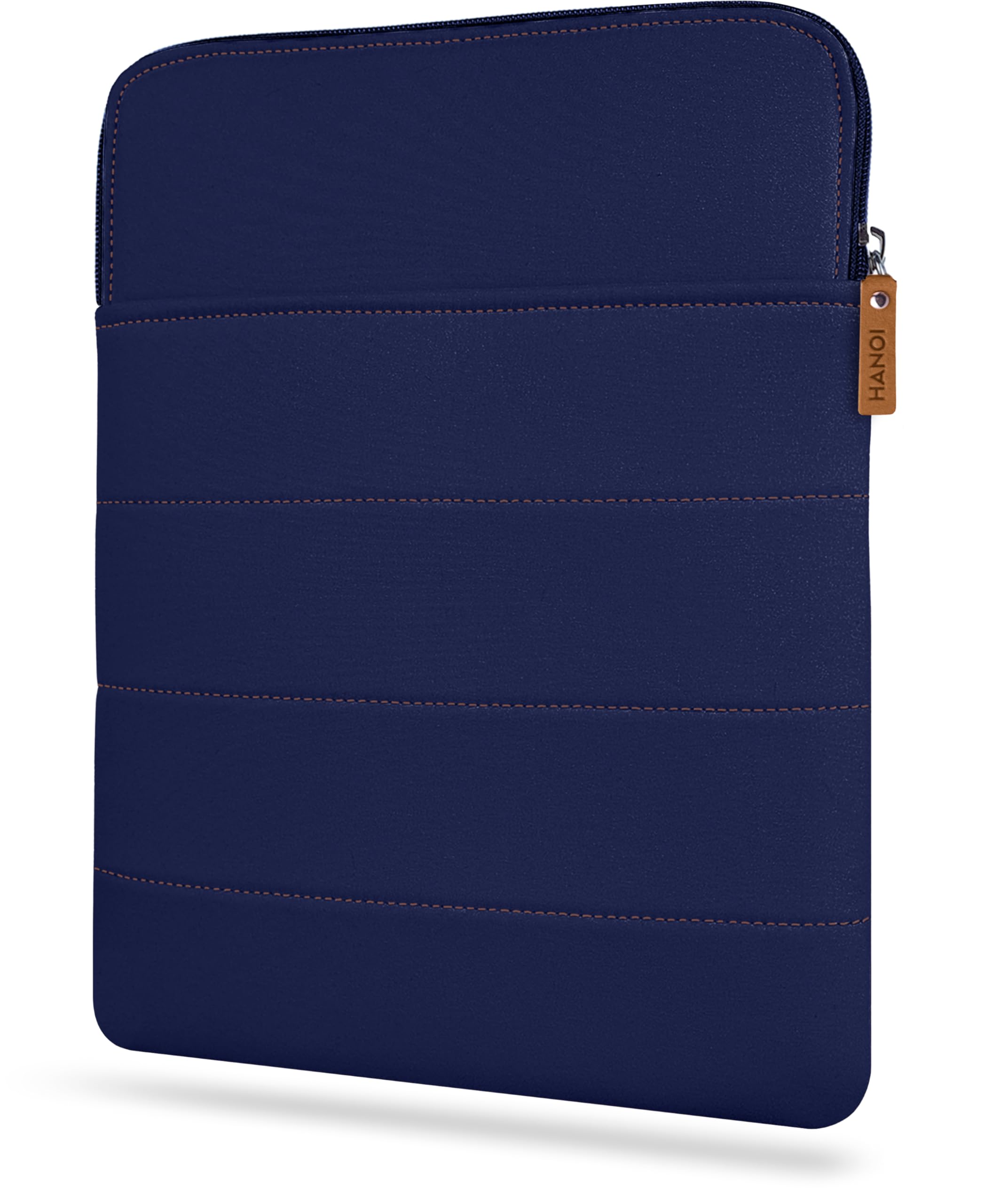 HANOI Collection® Detroit™ Book Sleeve with Zipper, Book Protector for Paperbacks & Hardcovers (Dark Blue)