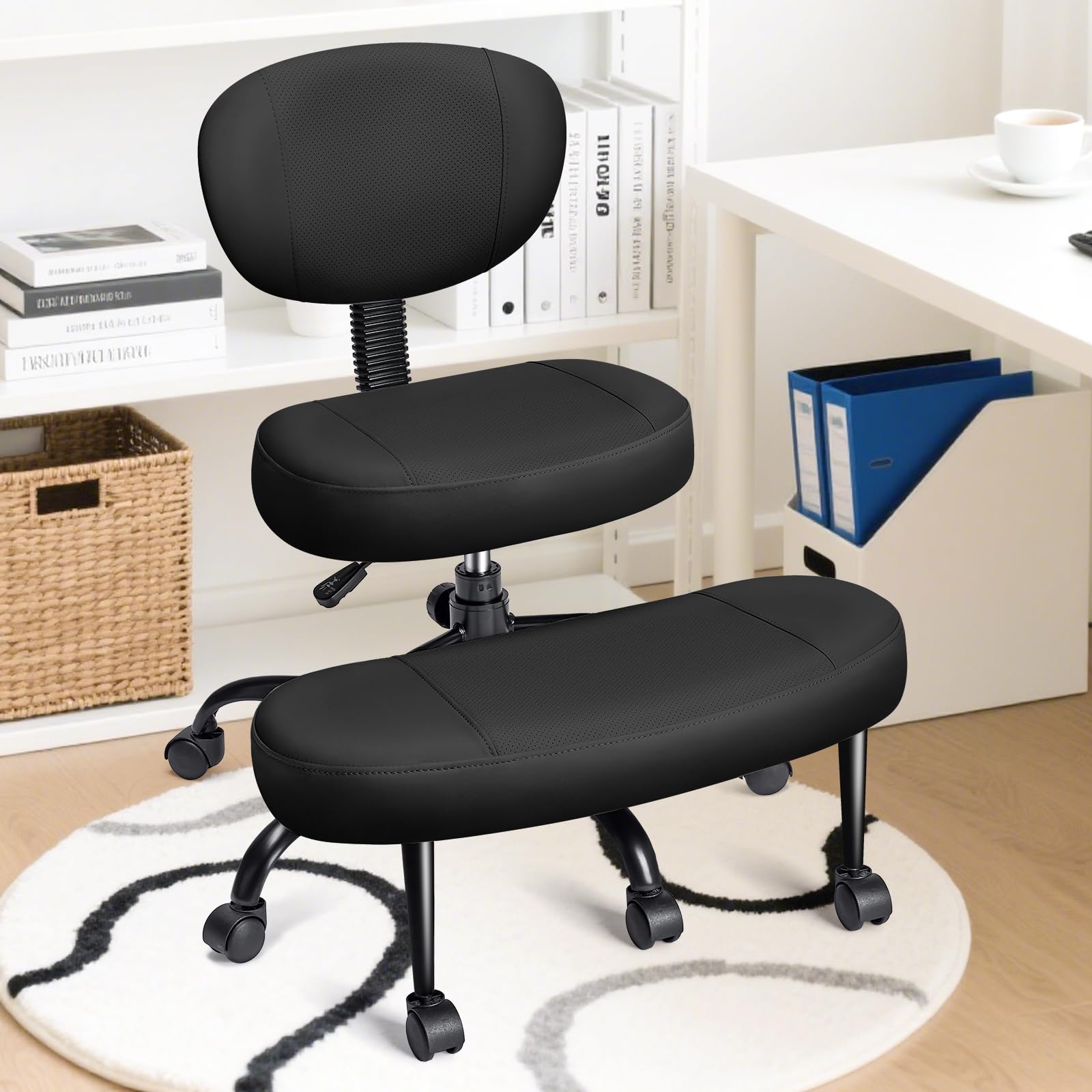 Photo 1 of **Parts Only** AreShark Executive Office Chair, High Back Ergonomic Comfy Desk Chair with Padded Flip-up Armrests and Wheels, PU Leather Heavy Duty Computer Swivel Rolling Task Chair for Home Office, Adults, Brown