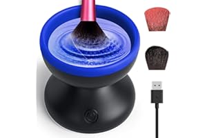 HENITAR Electric Makeup Brush Cleaner, Upgrade Makeup Brush Cleaner Machine, Clean Your Brush in Seconds, Fit for All Size Brushes Automatic Spinner Machine
