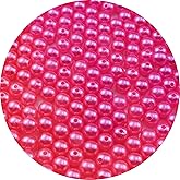 YUEXIGO 200pcs Pearl Beads for Crafts 10mm Resin Pearl for Jewelry Making Round Bulk Pearls Beads with Hole for Sewing Crafts Decoration Necklaces Bracelets Earrings Making(Hot Pink)