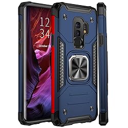 IKAZZ for Galaxy S9 Plus Case,Dual Layer Soft