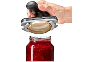 Jar Lid Opener Tool for Kitchen Adjustable Handheld Opener with Comfortable Grip for TwistOff Bottle and Canning Jar Lids