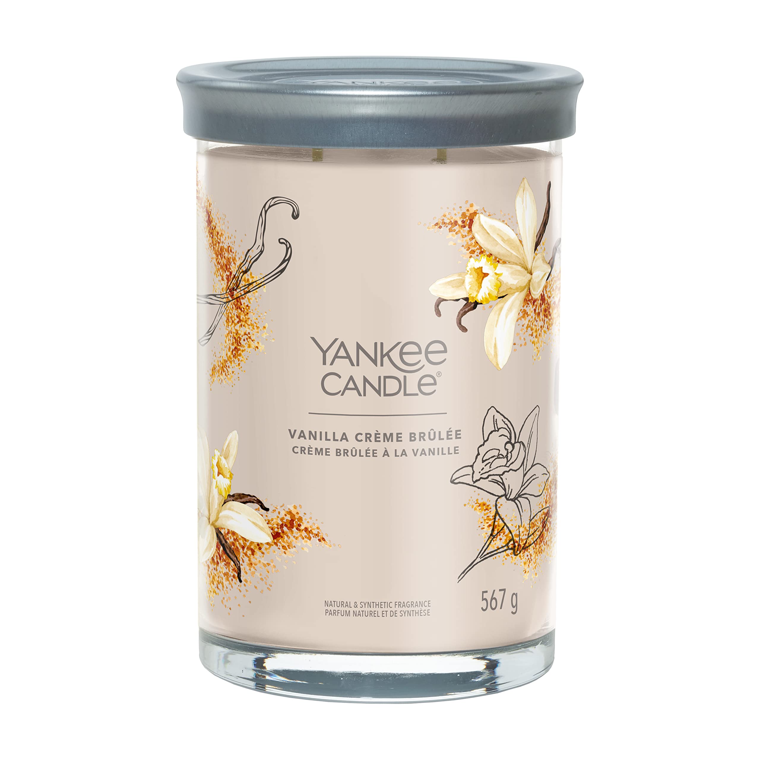 Yankee Candle Signature Scented Candle | Vanilla Crème Brûlée Large Tumbler Candle with Double Wicks | Soy Wax Blend Long Burning Candle | Perfect Gifts for Women