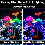 Uniclife Glowing Effect Artificial Mushroom Aquarium Decor 10x6x10 cm view 3