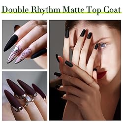 Double Rhythm 2 Pcs 15ML No Wipe Gel Top Coat and