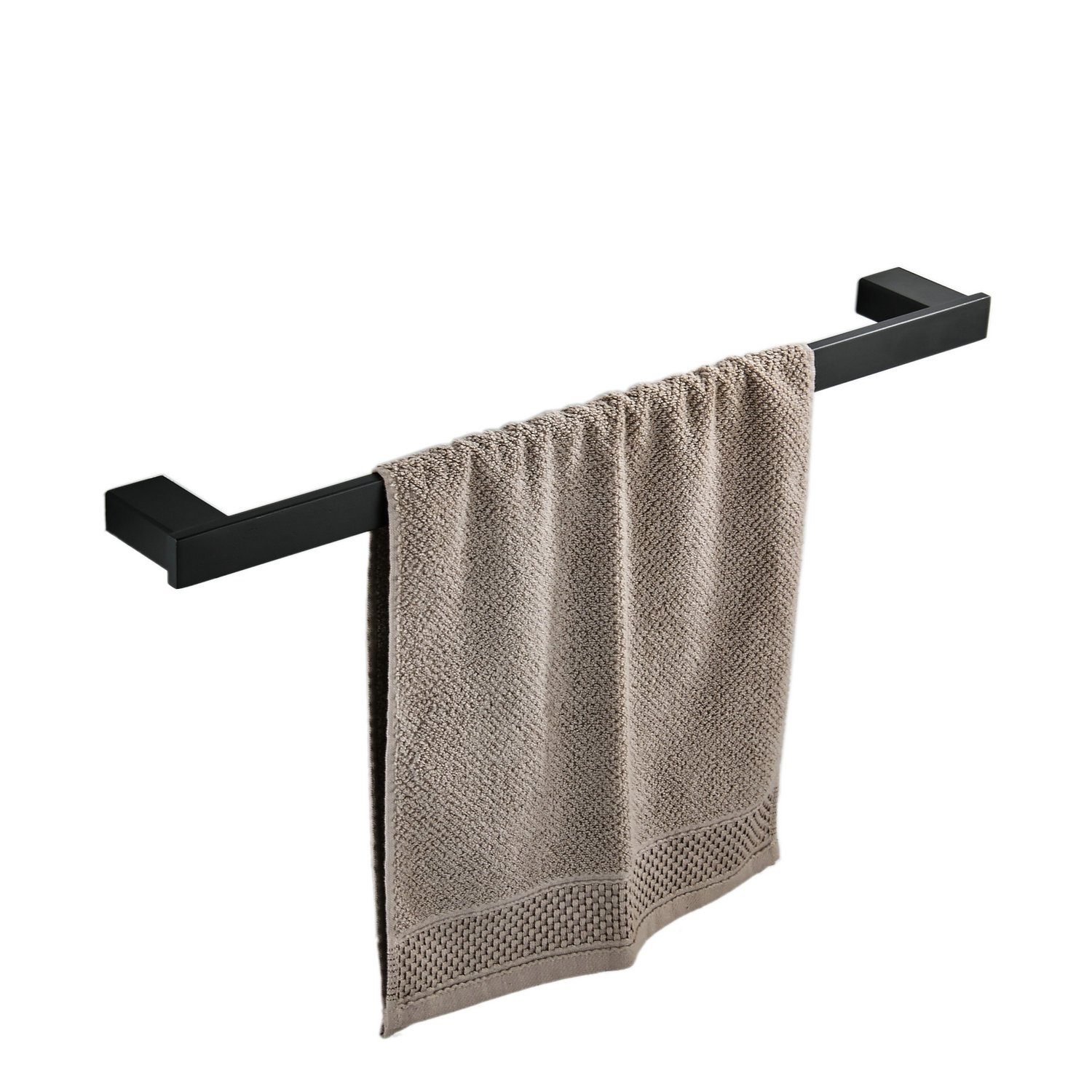 Towel Rail 40cm Wall Mount Black Color, SUS 304 Stainless Steel, Bathroom Towel Bar,Beelee BA8003B-40