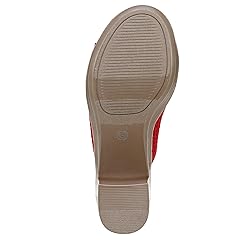 LifeStride Women's Ella Heeled Sandal Fire Red 7.5 W