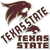 Desert Cactus Texas State University Sticker TXState Bobcats Vinyl Decals Laptop Water Bottle Car Scrapbook T5 (Type 5-1)