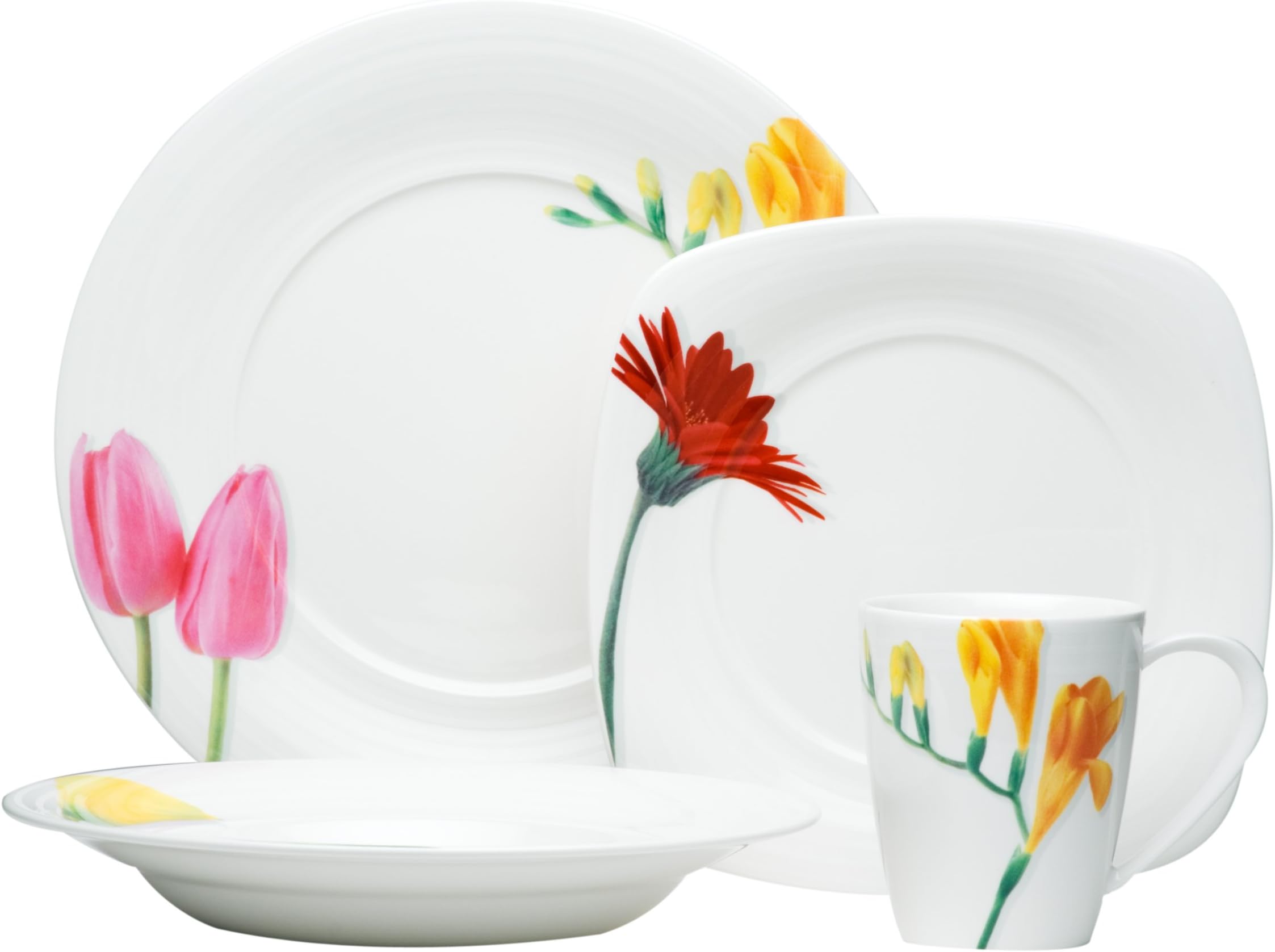 Red Vanilla Dutch Garden 16-Piece Dinner Set