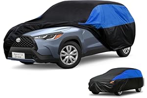 GUNHYI Toyota Car Cover Custom Fit Toyota Corolla Cross Waterproof All Weather, Lightweight Full Exterior Cover for Automobiles Outdoor Sun UV Rain Dust Snow Wind Protection.