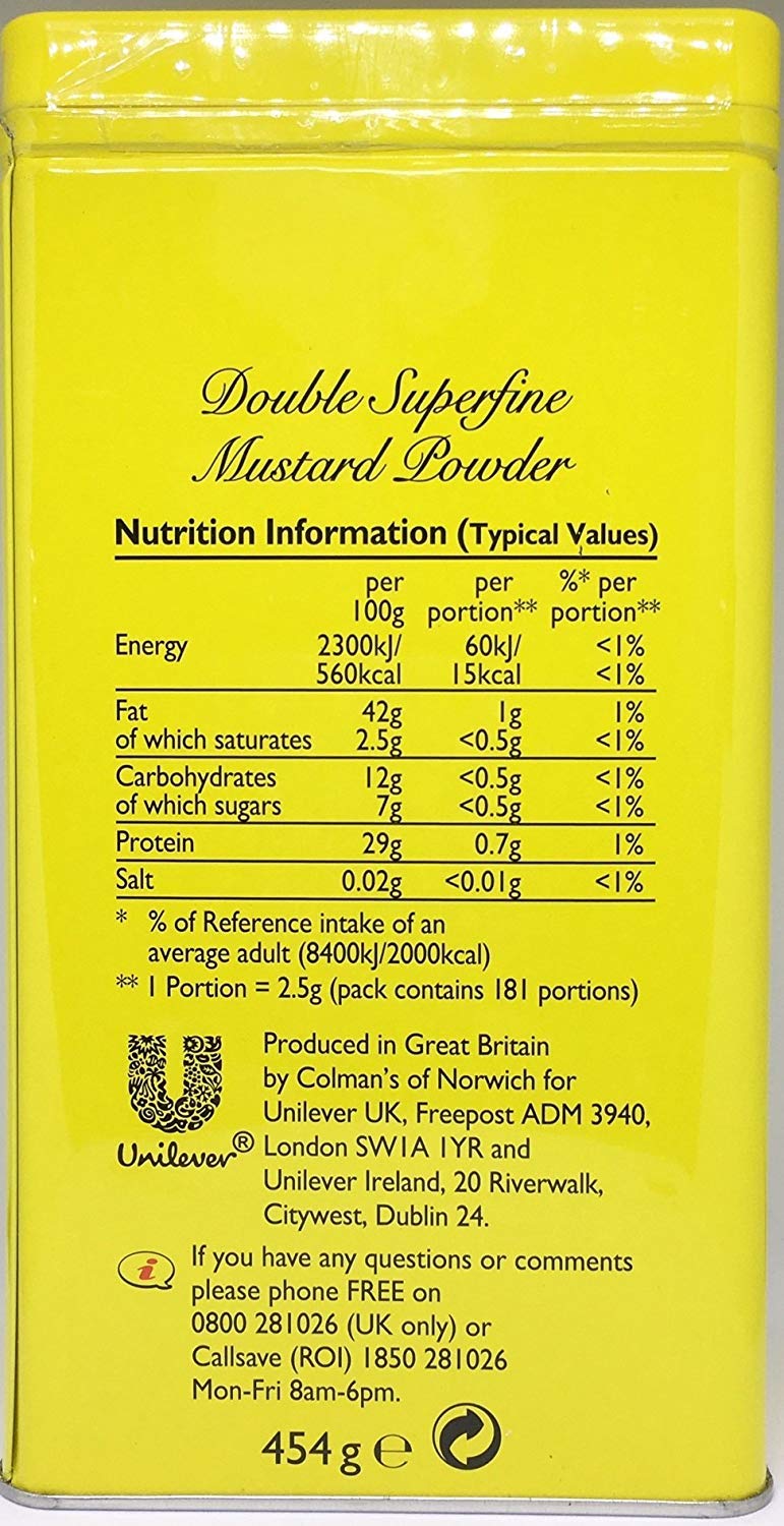 Colman's Dry Mustard Powder, 16 Ounce Buy Online in United Arab