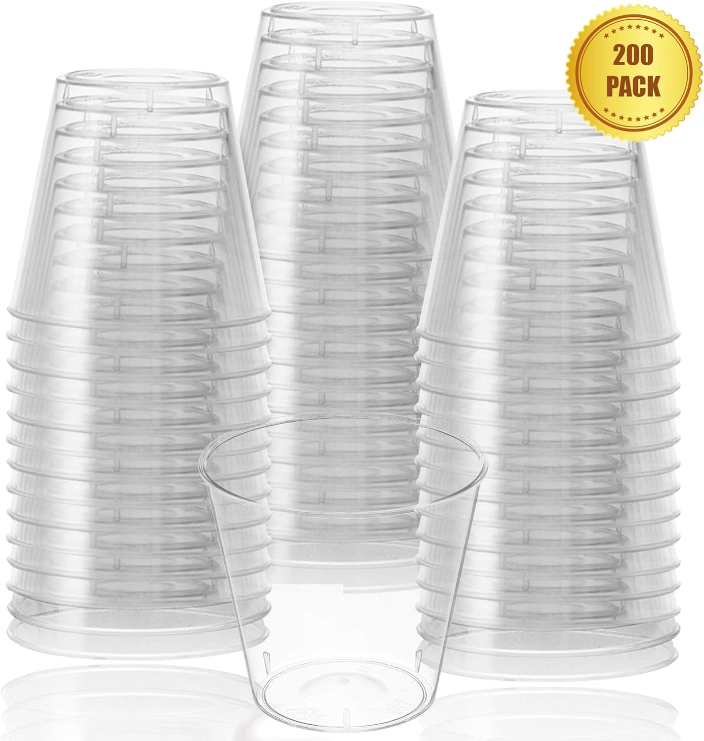 Shot Glasses Crystal Clear Disposable Plastic Shot Cups Heavy Duty Cups