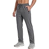MAGNIVIT Mens Sweatpants with Zipper Pockets Athletic Track Joggers for Men Lightweight Quick-Dry Stretchy Pants for Men