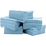 16" x 16" Economy All Purpose Microfiber Towels - 50 Pack - Reusable Wash Cloths, Dust, Kitchen, Car, Shop Rags for Cleaning 