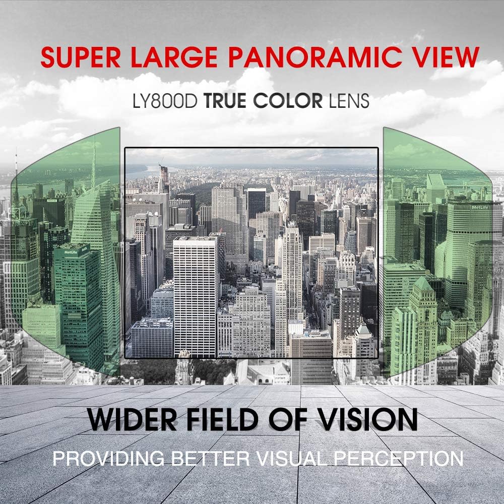 YESWELDER Large Viewing True Color Solar Powered Auto Darkening Welding Helmet with SIDE VIEW, 4 Arc Sensor Wide Shade 4/5-9/9-13 Welder Mask for TIG MIG ARC Grinding Plasma LYG-Q800D - - 