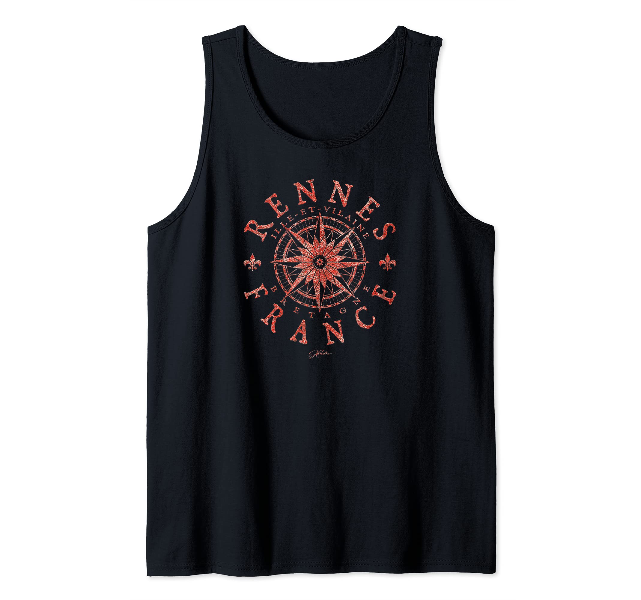 JCombs: Rennes, Brittany, France, Compass Rose Tank Top