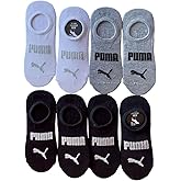 PUMA Ladies Sneaker Liner, 8-pair (Black Multi)