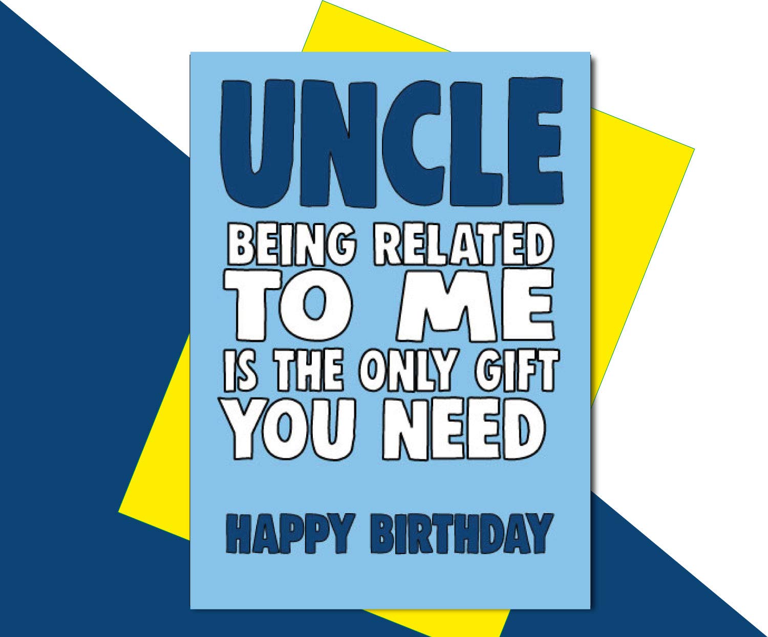 Cheeky Chops Uncle Birthday Card Funny C620 multi