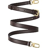 RICLVS Genuine Vachetta Leather Crossbody Strap Genuine Leather Adjustable Replacement Strap for Shoulder Bag Handbag Purse