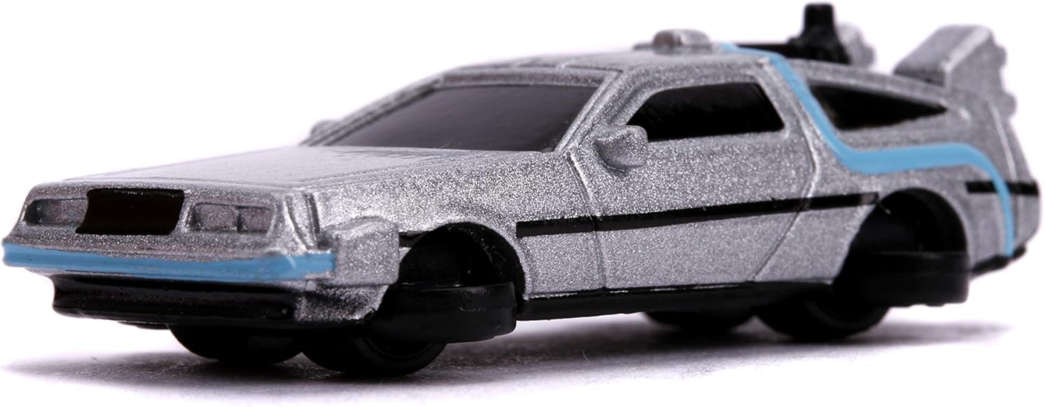 Jada JAN31583 Back to the future time machines Nano 3 Car Set, Multicolor, Small - Image 4