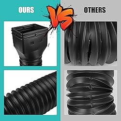 PXCAYFF 2 Pack Rain Gutter Downspout Extensions