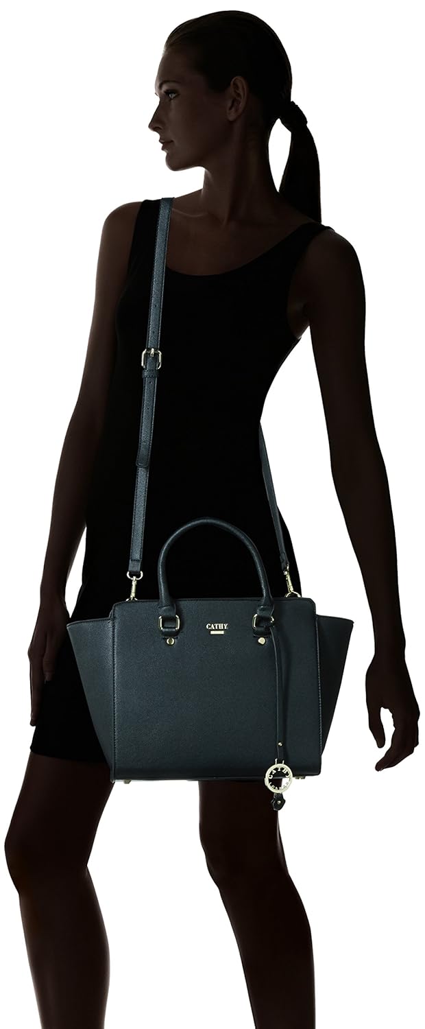 cathy london women's handbag (black, cathy-1)