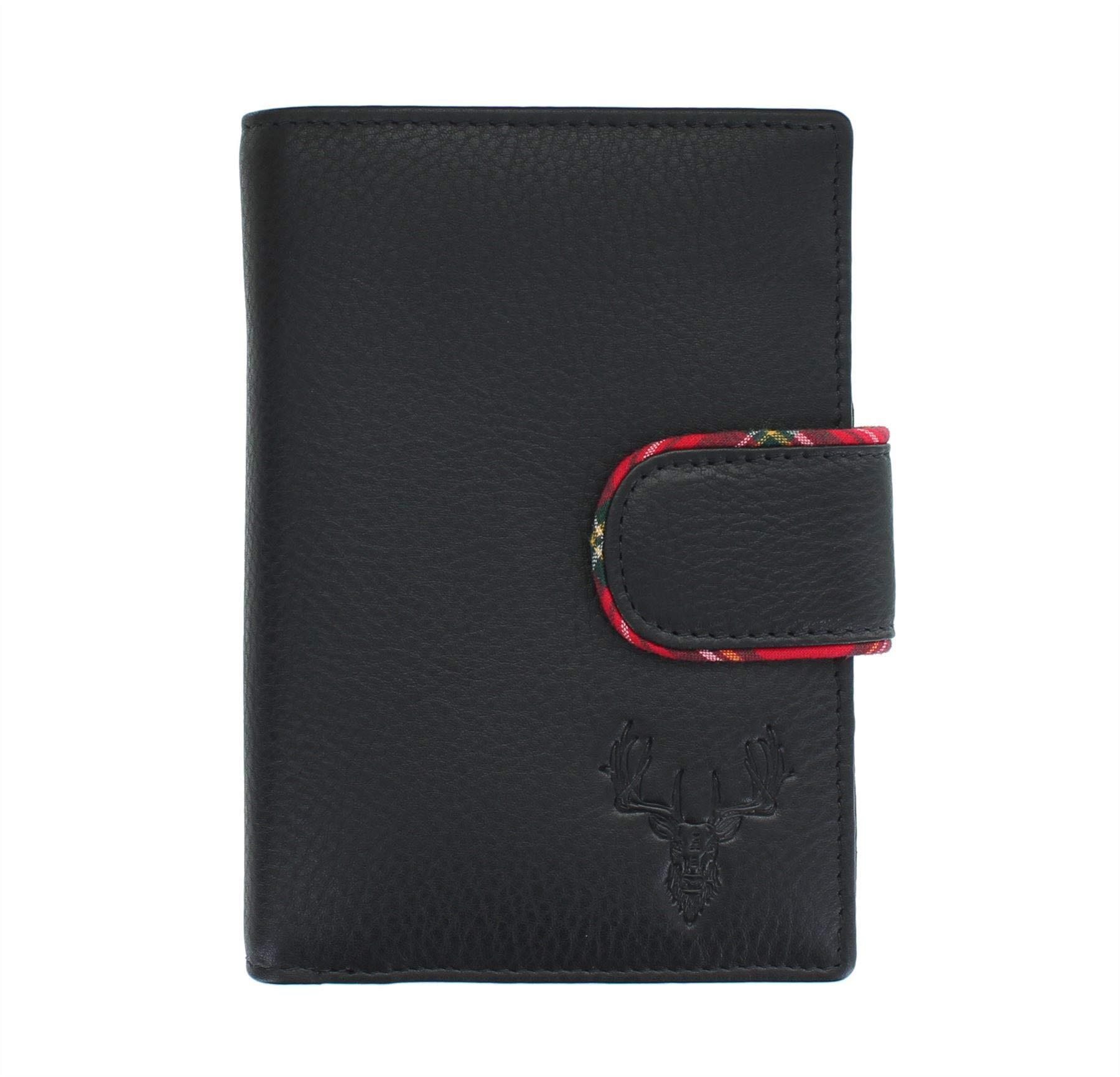 Mala Braemar Range Leather Purse RFID 3449_7 Black