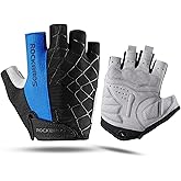 ROCKBROS Men's Cycling Gloves with SBR Pad, Anti-Slip, Breathable for Spring, Autumn Sports Riding
