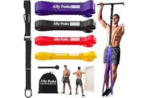 Ally Peaks Pull Up Assistance Bands System,Up to 410 lbs Assistance, Resistance Bands,Adjustable and Replaceable Pull Up Assist Band,Assisted Pull Up Resistance Bands for Pull Up Assist Push Up Assist
