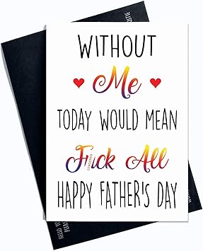 Lustige Vatertagskarte Lustige Karte Fur Vatertag Gluckwunschkarte Witze Vater Lustige Humor Karte Lachs Banter Pc102 Amazon De Burobedarf Schreibwaren