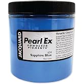Jacquard Pearl Ex Pigment Powder 4oz Sapphire Blue - Loose Mica Powder for Epoxy Resin, Watercolors, Calligraphy Ink &amp; Clay - Epoxy Pigment Powder - Epoxy Resin Color
