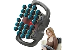 24 Head Massage Gun Set, Deep Tissue Percussion Massager with 9 Modes 99 Intensities,2000mAh Red Light Muscle Massager Gun fo