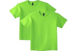 Gildan Unisex-Child Ultra Cotton Youth T-Shirt, 2-Pack