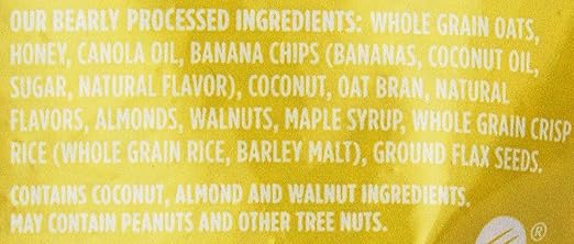 Bear Naked 100% Natural Granola – Banana Nut – 12 oz: Amazon ...