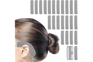 NATAKU 24Pcs Nasal Cannula Ear Cushions, Oxygen Comfort Ear Pads, Oxygen Tubing Cover for Oxygen Users, Oxygen Supplies & Accessories Cannula to Help Relieve Ear Pain And Prevent Cheek Indentation Discomfort