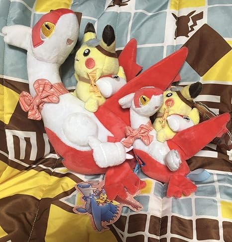 Amazon ポケットモンスター ラティアスラティオスに乗って ぬいぐるみ マスコット ラティアス ピカチュウ ポケモンセンター限定 2種セット おもちゃ ホビー
