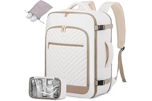 LOVEVOOK Travel Backpack For Women,40L Carry On Backpack Flight Approved,TSA Personal Item Travel Bag Fits 17 Inch Laptop,Business Weekender Overnight Daypack with Toiletry Bag and Shoe Bag