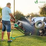 VOUNOT Ride On Mower Jack Lift Telescopic 400kg Green view 3