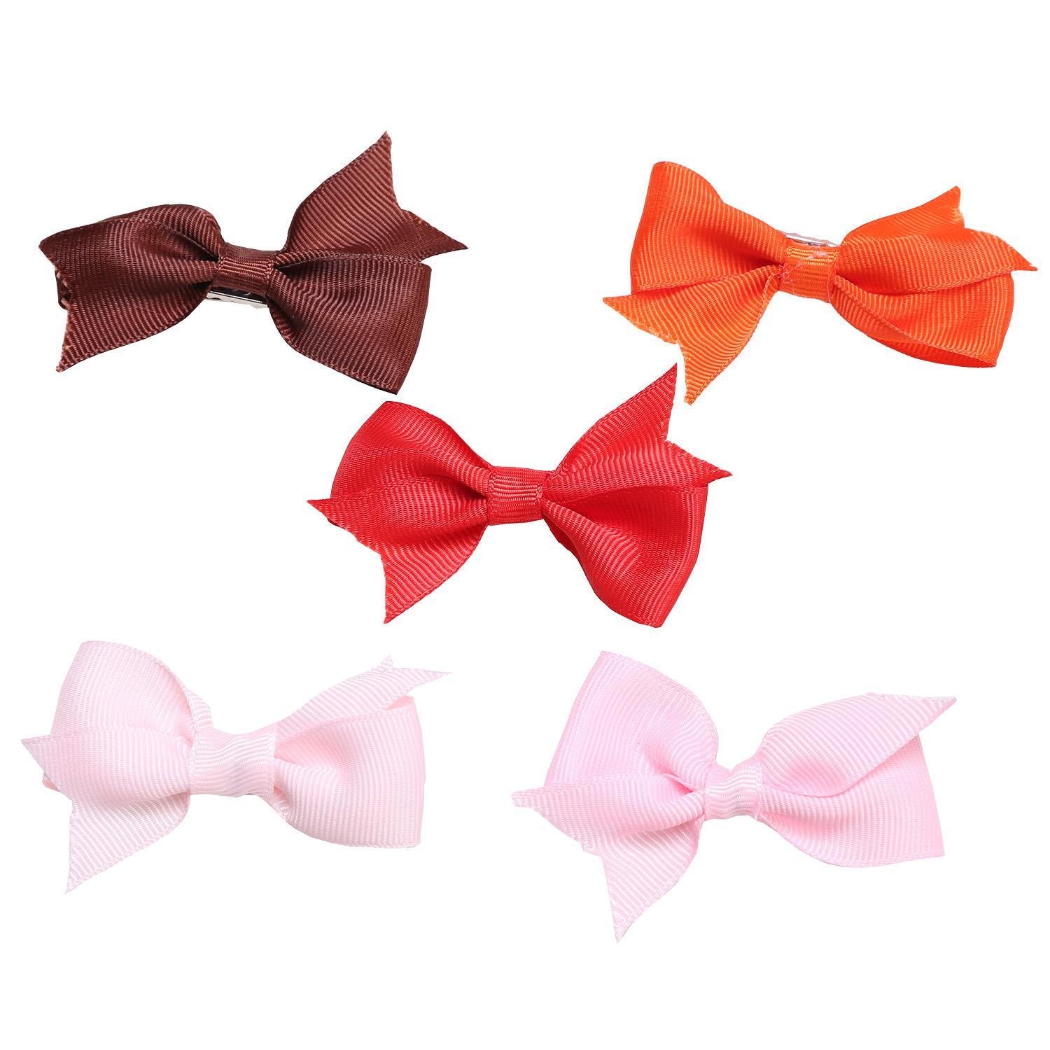 UpBeauty 20Pcs Ribbon Hair Bow Clips Hair Accessories for Girls Toddlers Kids Hair Accessories
