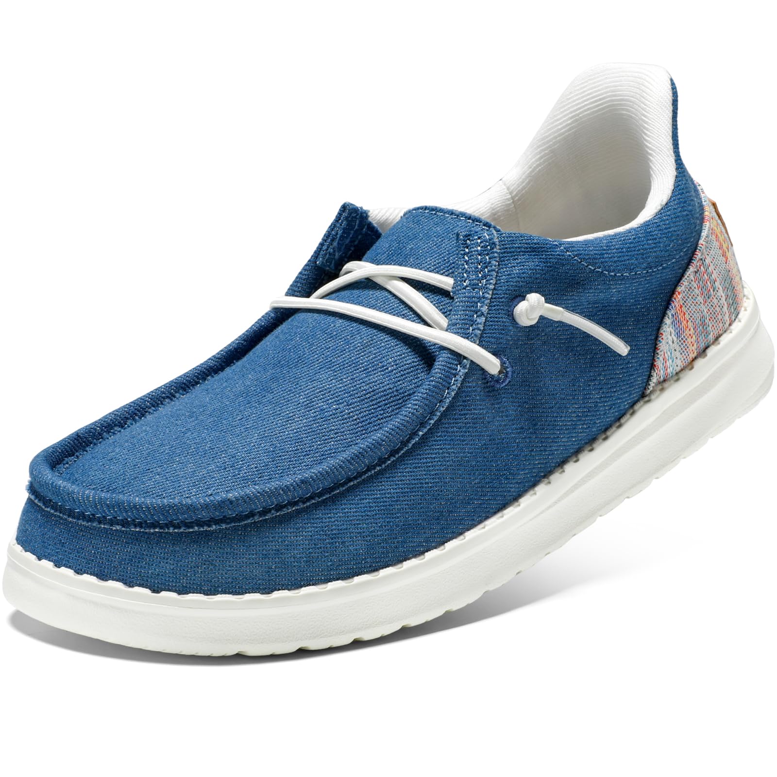 Dannto Femme Art Loafers Brodé Floral Boot Sneaker Slip-on Femme