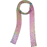 Croozy Women Glitter Sparkle Metal Sequins Neck Tie Scarf Party Evening Long Thin Skinny Tie Shawls Neckerchief