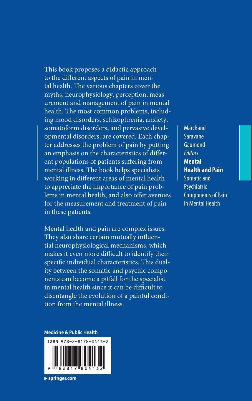 Amazonfr Santé Mentale Et Douleur Somatic And - 